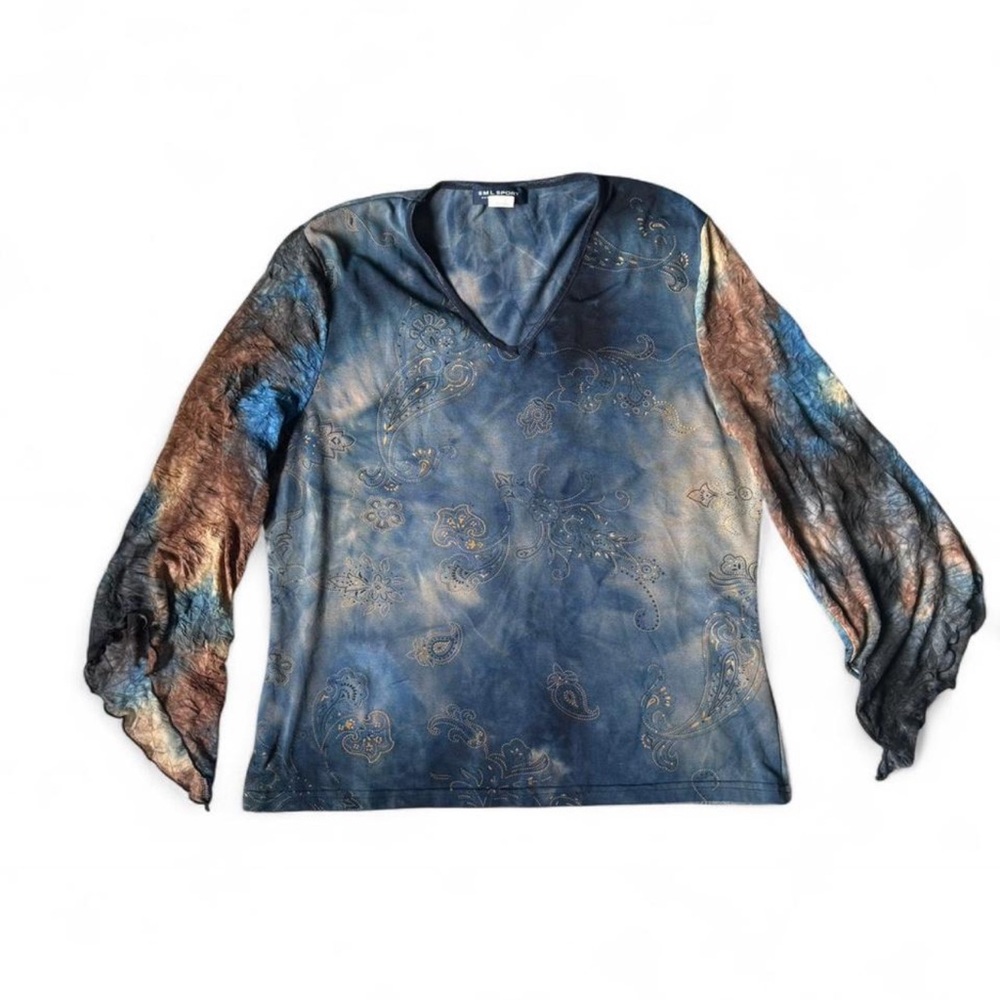 SML Sport Multicolor Fairycore Paisley Blouse